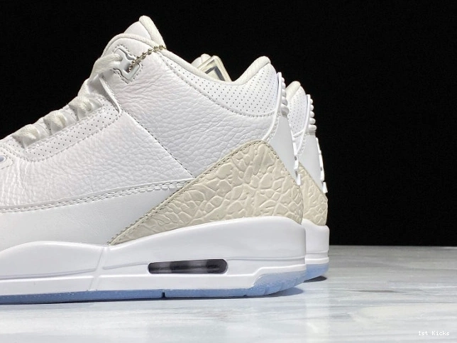 Triple White Retro Air Jordan 3 136064-111 0712